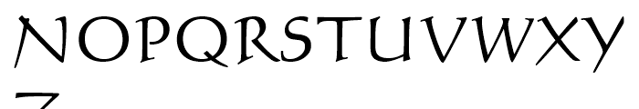 Calligraphic 421 Roman Font UPPERCASE