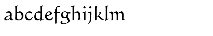 Calligraphic 421 Roman Font LOWERCASE