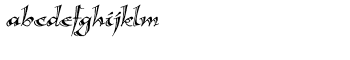 Calligraphica Italic Font LOWERCASE