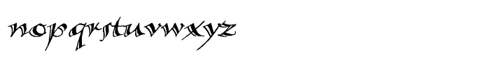 Calligraphica Italic Font LOWERCASE