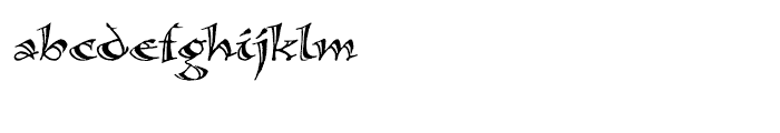 Calligraphica Regular SX Font LOWERCASE
