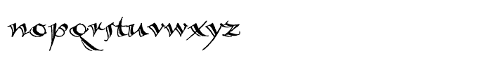 Calligraphica Regular Font LOWERCASE