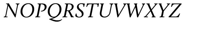 Calluna Italic Font UPPERCASE