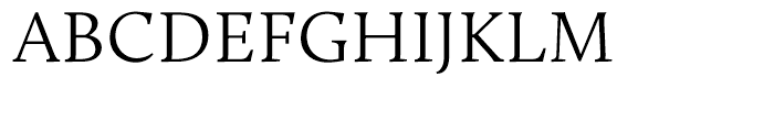 Calluna Light Font UPPERCASE