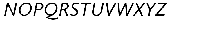 Calluna Sans Italic Font UPPERCASE