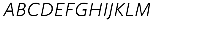 Calluna Sans Light Italic Font UPPERCASE