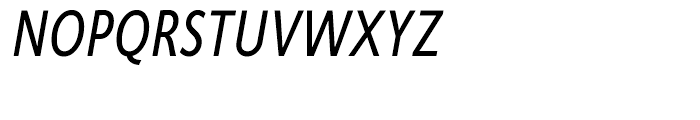Cambridge Condensed Italic Font UPPERCASE