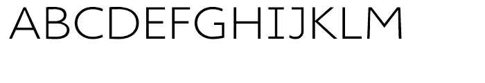 Cambridge Light Expanded Font UPPERCASE