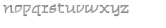 Cambridge Pinstripe NF Regular Font LOWERCASE