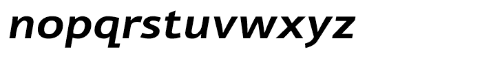 Cambridge Semibold Expanded Italic Font LOWERCASE