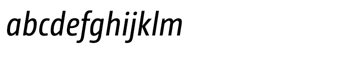 CamingoDos Condensed Regular Italic Font LOWERCASE