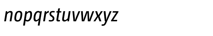 CamingoDos Condensed Regular Italic Font LOWERCASE