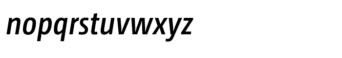CamingoDos Condensed Semi Bold Italic Font LOWERCASE