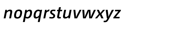 CamingoDos Semi Bold Italic Font LOWERCASE