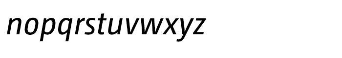 CamingoDos Semicondensed Regular Italic Font LOWERCASE