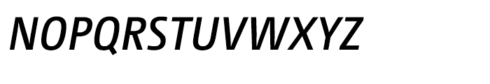 CamingoDos Semicondensed Semi Bold Italic Font UPPERCASE