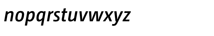 CamingoDos Semicondensed Semi Bold Italic Font LOWERCASE