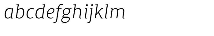 Canberra FY Light Italic Font LOWERCASE