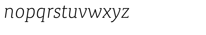 Canberra FY Light Italic Font LOWERCASE