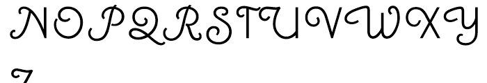 Canterbury Sans Bold Swash Font UPPERCASE