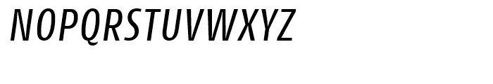Cantiga Condensed Italic Font UPPERCASE
