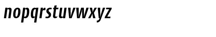 Cantiga Condensed Semi Bold Italic Font LOWERCASE