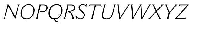 Cantoria Light Italic Font UPPERCASE