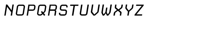 Carbon Regular Italic Font UPPERCASE