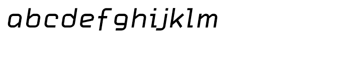 Carbon Regular Italic Font LOWERCASE