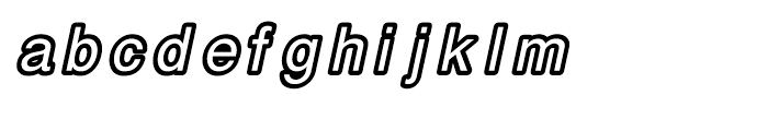 Carbono Italic Font LOWERCASE