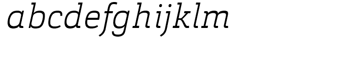 Cargan ExtraLight Italic Font LOWERCASE