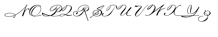 Cariola Script Regular Font UPPERCASE
