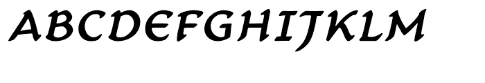 Carlin Script Medium Italic Font UPPERCASE