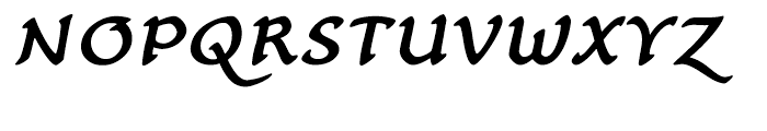 Carlin Script Medium Italic Font UPPERCASE