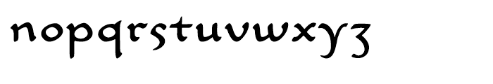 Carlin Script Regular Font LOWERCASE