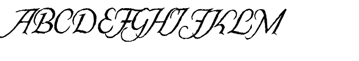 Carmilla Regular Font UPPERCASE