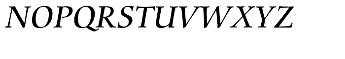 Carmina BT Medium Italic Font UPPERCASE