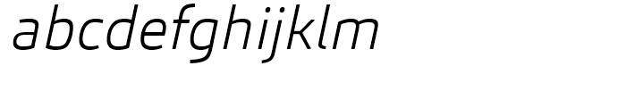 Carnac ExtraLight Italic Font LOWERCASE