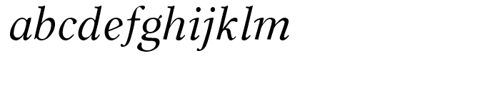 Carniola Italic Font LOWERCASE