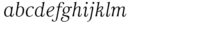 Carrig Display Italic Font LOWERCASE