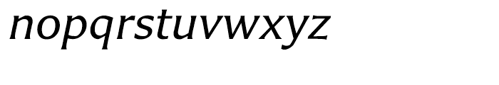 Carter Sans Italic Font LOWERCASE