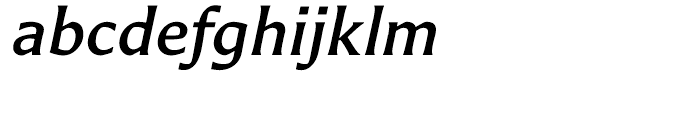 Carter Sans Medium Italic Font LOWERCASE