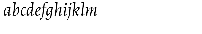 Cartier Book Italic Font LOWERCASE
