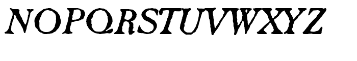 Caslon Antique Italic Font UPPERCASE