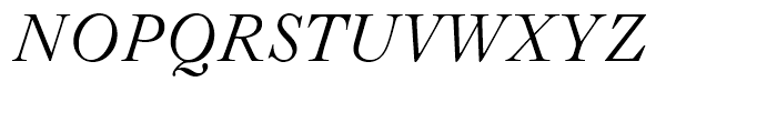 Caslon Old Face Italic Font UPPERCASE