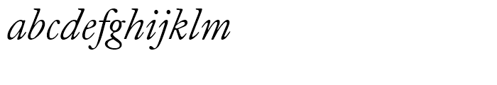 Caslon Old Face Italic Font LOWERCASE
