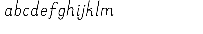 Catalina Clemente Italic Font LOWERCASE