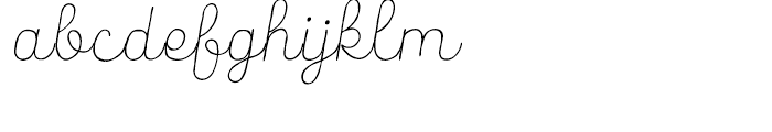 Catalina Script Light Italic Font LOWERCASE
