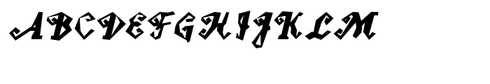 Cavern Script Font UPPERCASE