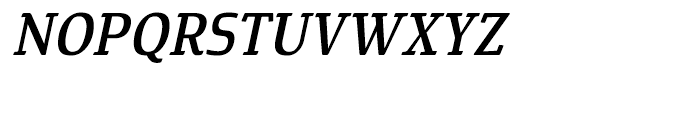Cavole Slab Medium Italic Font UPPERCASE